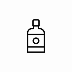 liquor bottle icon sign vector