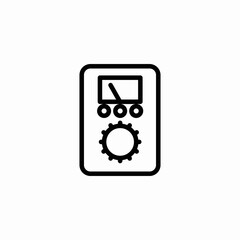 multimeter tool icon sign vector