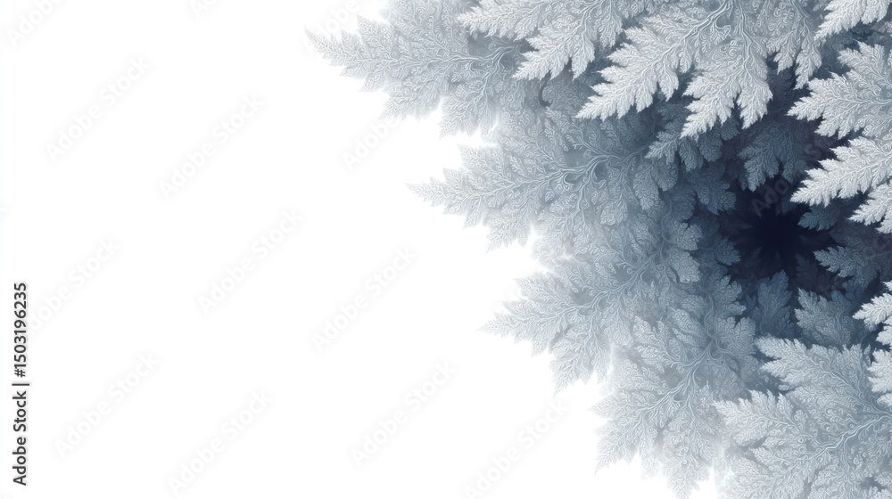 Fototapete abstract fractal pattern with intricate geometric design emphasizing repetition minimalistic style