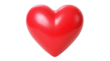 Vivid Red Heart Shape