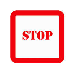 Bold red-colored text on a white background, designed to grab attention. Ideal for alerts, labels, warnings, promotional messages, or impactful visual communication.

