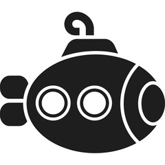 Underwater Submarine Vessel Icon