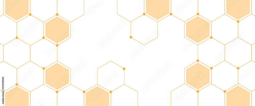 Poster vector modern hexagonal background texture pattern