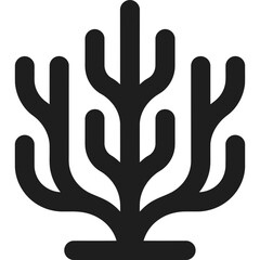 Seaweed Coral Branch Icon