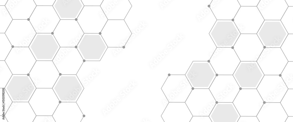 Poster vector modern hexagonal background texture pattern