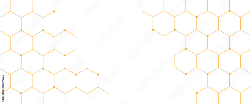 Poster vector modern hexagonal background texture pattern