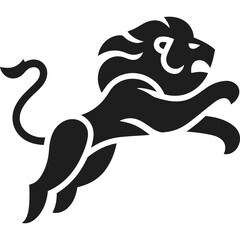 Lion Jumping Power Icon