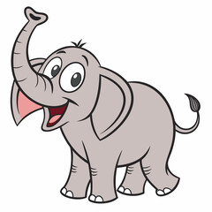 funny elephant cartoon