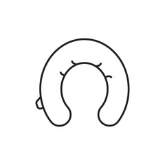 Summer set of web icons in line style. Summer vacation icons for web and mobile app. Travel, beach, tourism, summer holidays, hotel, relax, beach, luggage, passport, sunglasses. Line vector illustrati