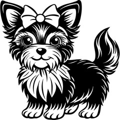 A fierce wild animal head vector illustration for a tattoo or mascot, showcasing a black and white silhouette of a wolf, lion, tiger, or dog face