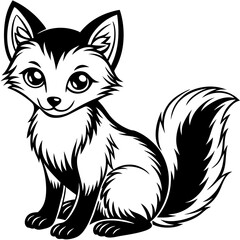 vector illustration of a cat