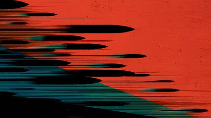 A fast-moving scene where sharp shapes and varying tones capture the essence of speed, creating a fluid visual rhythm that evokes motion and energy in a harmonious design. motion rhythm. Illustration