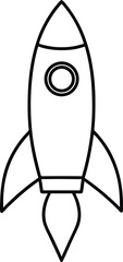 cartoon rocket