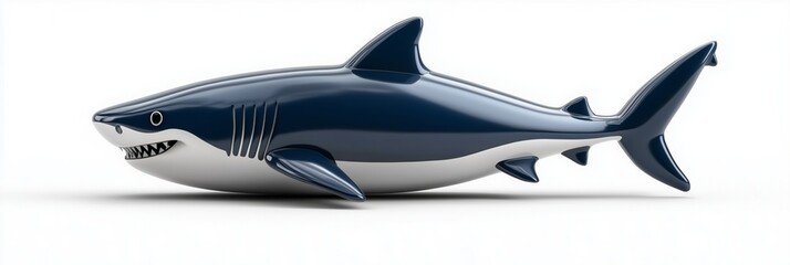 Shark toy designed for children, featuring vibrant colors and a playful design suitable for imaginative playtime
