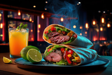 Burritos created with Generative AI Technology, ai, generative