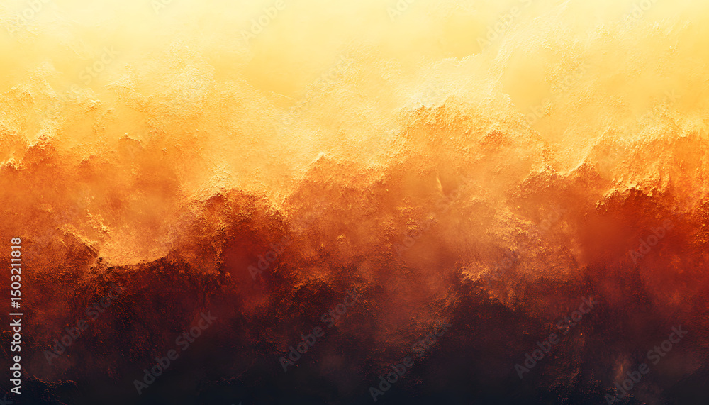 Poster golden orange gradient background with a subtle textured surface generative ai the color transitions