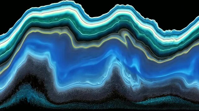 Stratified agate stone art
