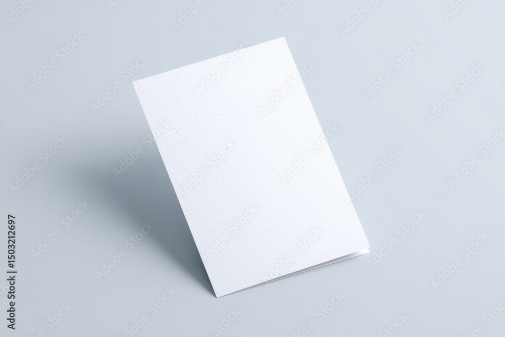 Poster minimalistic flyer or brochure mockup image with ample copy space on plain background