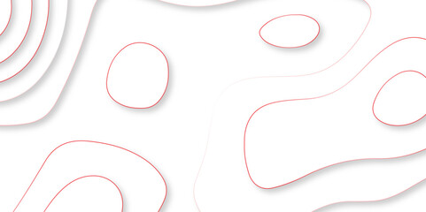 Obraz premium Abstract topographic contours map background, wave paper curved reliefs abstract background. geographic line map Modern design with topographic wavy pattern design for poster. vector illustration. 