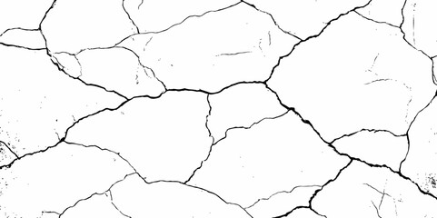 Dust or old grunge concrete building damaged grunge wall black and white texture effect white background.	