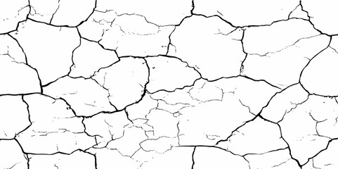 Dust or old grunge concrete building damaged grunge wall black and white texture effect white background.	