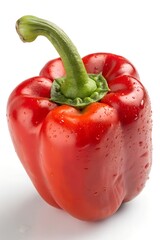 red paprika isolated on white