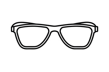 Fototapeta premium Stylish modern sunglasses line art illustration design