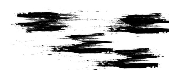 Vector grunge brush strokes texture rough black scratches for dirt banner, watercolor design.