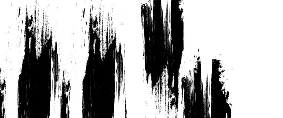 Abstract brushstroke black ink stroke texture for dirt banner, watercolor design.