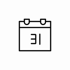 calendar date icon sign vector