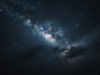 Celestial Rift Over Silent Storm