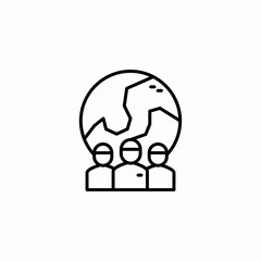 global group icon sign vector