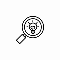 idea analysis icon sign vector