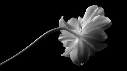 A beautiful dramatic image of a flower