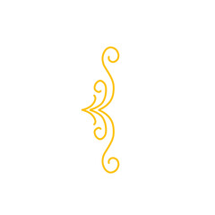 Fototapeta premium Golden Curly Bracket