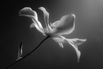 A beautiful dramatic image of a flower