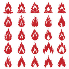 fire icons set , fire icons 