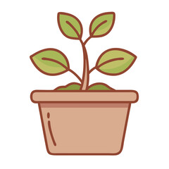 vector illustration of a plant