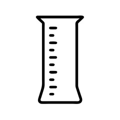 test tube isolated on white background