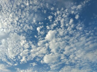 the shapes of various clouds are beautiful to look at