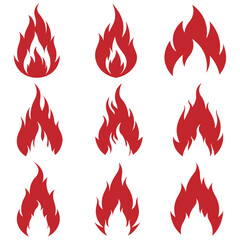 fire icons , fire icons set