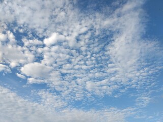 the shapes of various clouds are beautiful to look at
