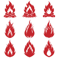 fire icons , fire icons set