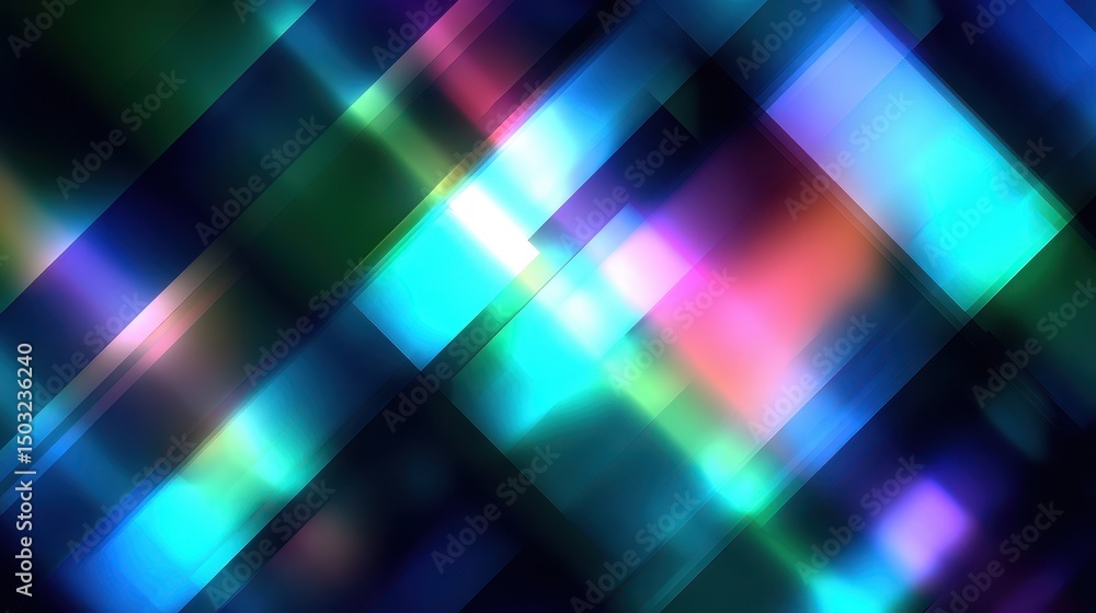 Poster colorful abstract background with vivid light reflections and patterns.