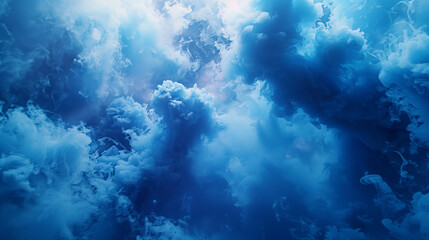 Blue smoke background 