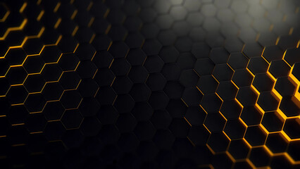 Black & Yellow Gaming Wallpaper 4K - Futuristic Desktop Backgrounds