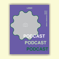 Template Aesthetic Feed Simple Modern Podcast
