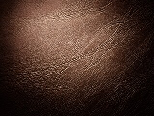 Fototapeta premium Textured Leather Surface: A close-up shot reveals a detailed view of a textured leather surface, showcasing the rich tones and natural patterns.