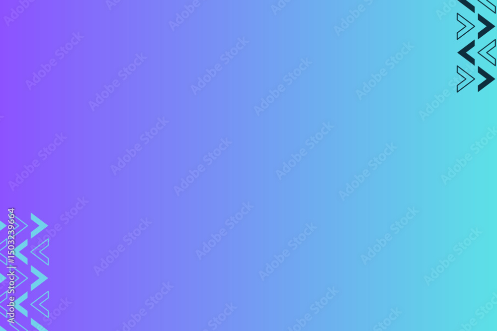 Poster abstract colorful gradient background with decorative arrows and space