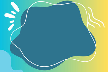 Abstract Gradient Background with Dark Blue Shape Illustration